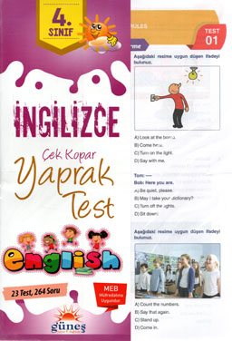  4.Sınıf İngilizce Yaprak Test