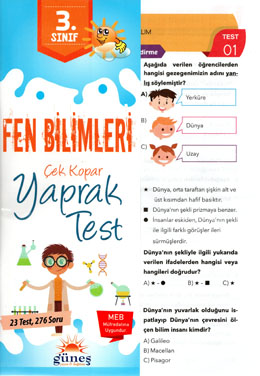 3.Sınıf İngilizce Yaprak Test